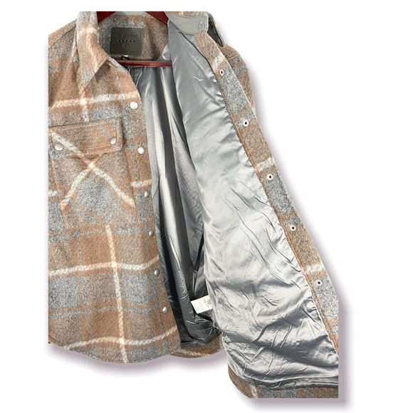 BlankNYC Plaid Shirt Mountain High Jacket Large EUC - Picture 8 of 12